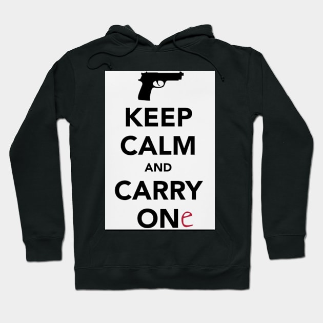 Keep clam and carry one - Glock Hoodie by  The best hard hat stickers 